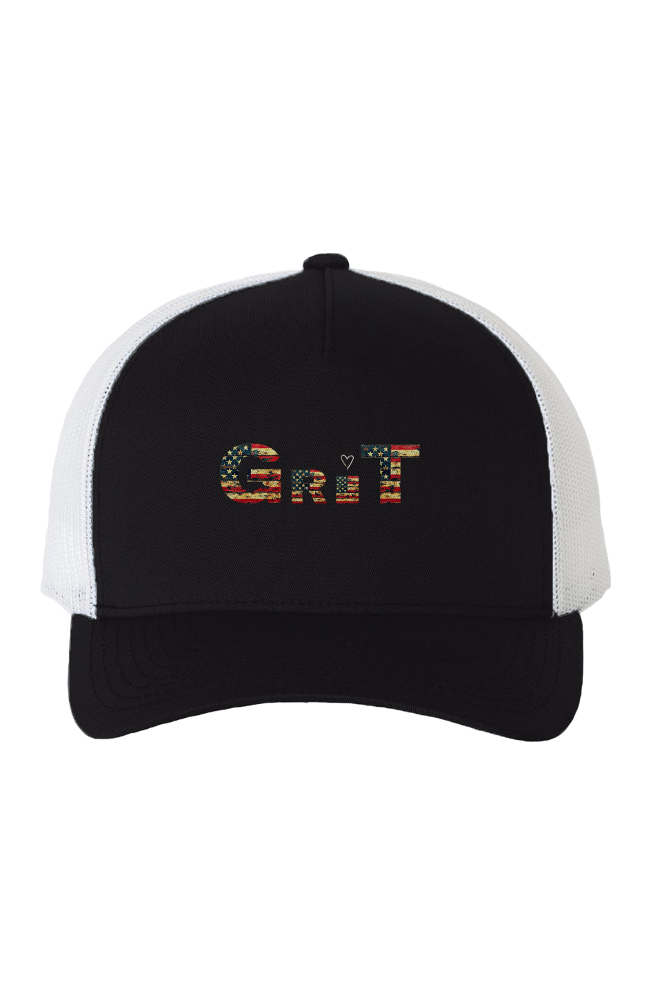 Cap White Mesh Five-Panel Retro GRIT